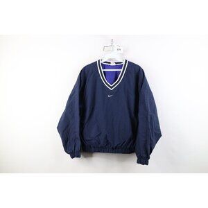 Vtg 90s Nike Womens Small Travis Scott Center Swoosh Cropped Windbreaker Jacket